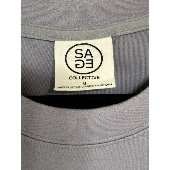 SAGE Collective Women's Long Sleeve Super Soft Tunic Top with Pockets Size M - Picture 3 of 4